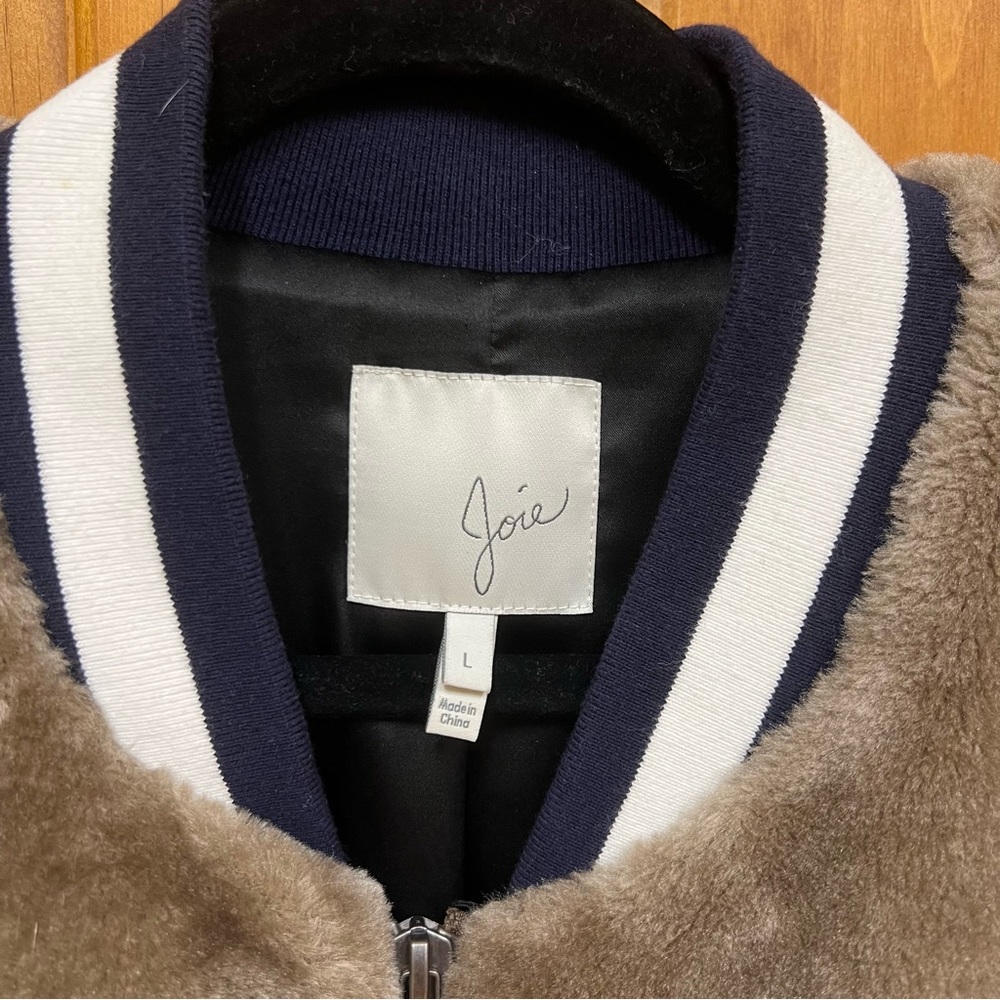 Joie Arleigh Bomber Jacket, Size L - Picture 9 of 11